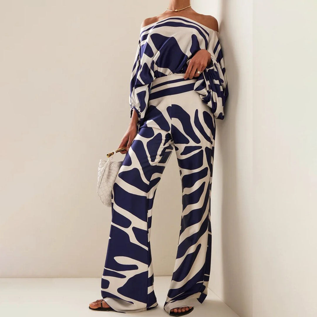 Damen Zweiteiliges Sommer Set Off-Shoulder Stil 4