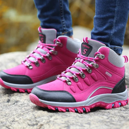 Damen und Herren Wanderstiefel Robuste Wasserfeste Outdoor Schuhe 2