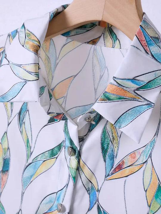 Damenbluse Einzigartiges Design Bequem Atmungsaktives Gewebe 6