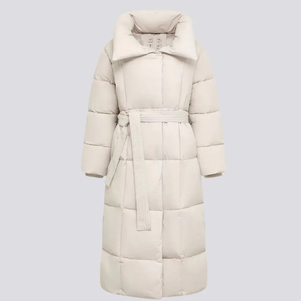 Damenjacke Lange Winterjacke mit Gürtel für Stil und Komfort 4