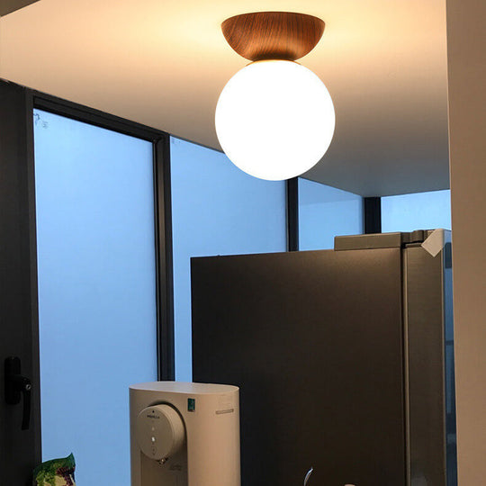 Deckenleuchte Japanisch Inspiriert Kugelförmig LED für Wohnzimmer Schlafzimmer Flur 8
