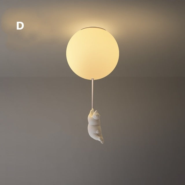 Deckenleuchte für Kinder Bärenform mit Luftballon 12