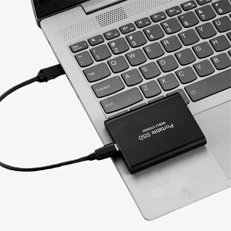 Externe tragbare SSD-Festplatte aus Aluminium mit hoher Geschwindigkeit 4