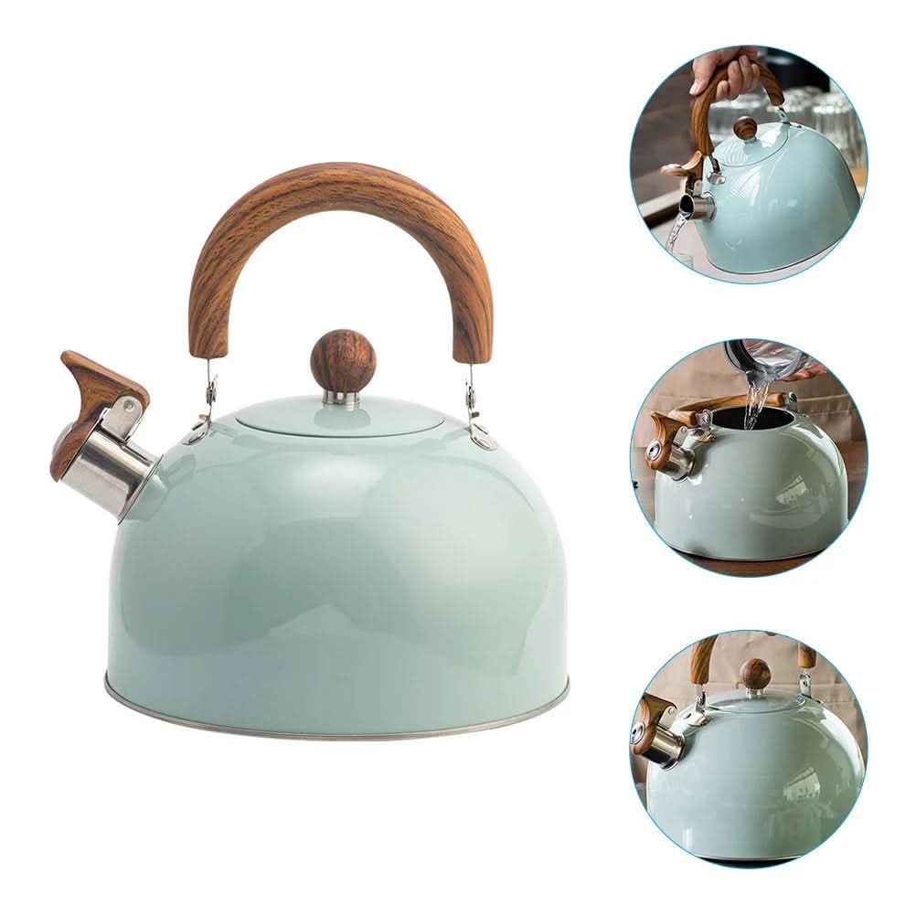Flötenkessel für Induktion 3L Klassisches Design mit Hitzebeständigem Griff 3
