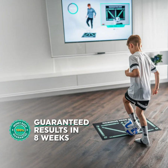 Fußballmatte für Techniktraining für Männer und Frauen, Rutschfest, Markierte Zonen, Kompakt 90 × 60 cm 2