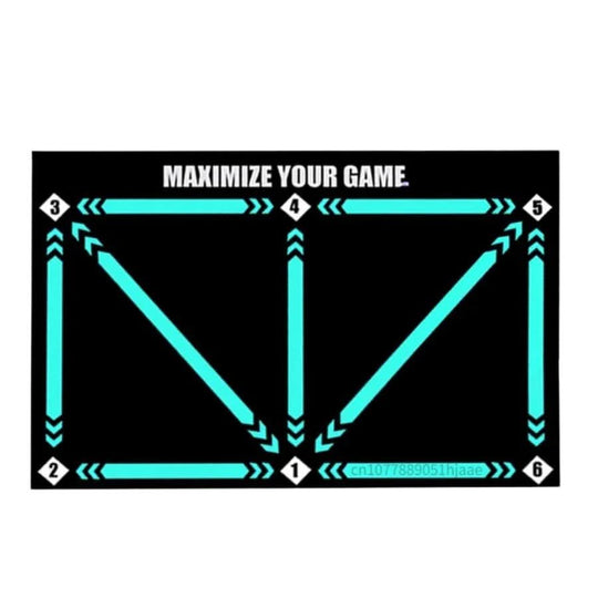 Fußballmatte für Techniktraining für Männer und Frauen, Rutschfest, Markierte Zonen, Kompakt 90 × 60 cm 7