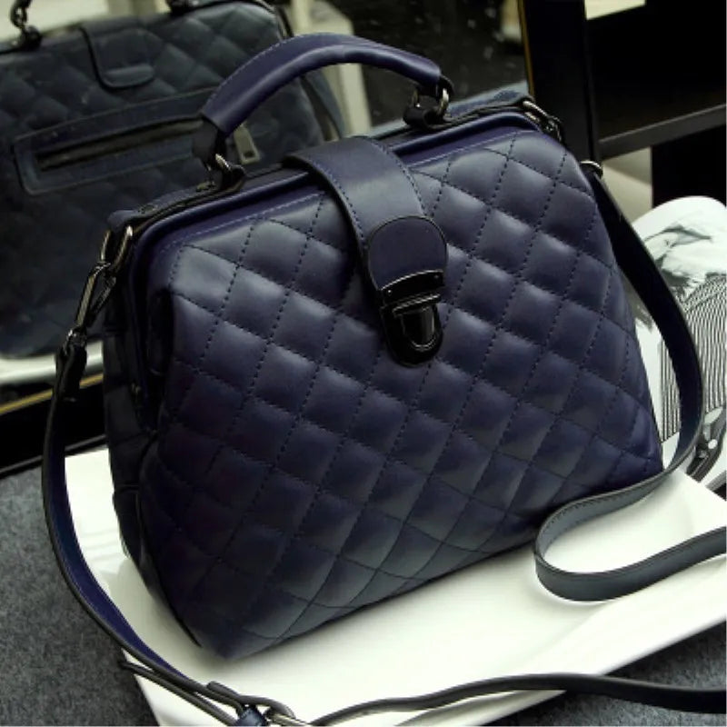 Damen Abendtasche Vintage Clutch Geräumig Leder für Feste und Ausgehen 6