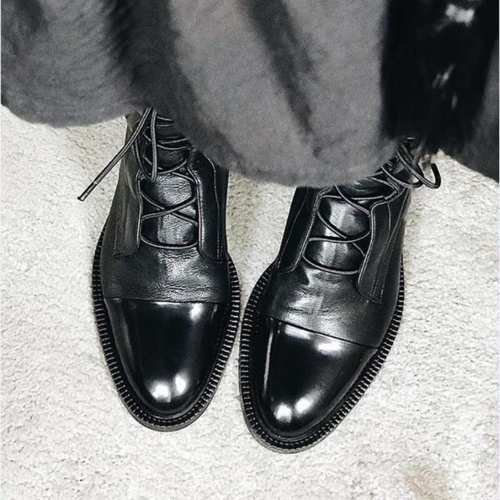 Damen Stiefel Klassisch Synthetisches Leder, Elegante und Vielseitige Stiefel für Jeden Anlass 3