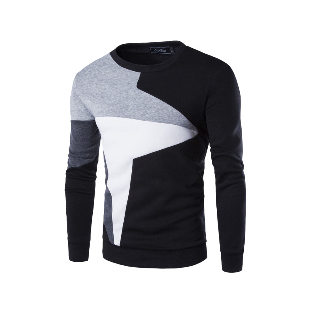 Herren Sweatshirt Mit Rundhalsausschnitt