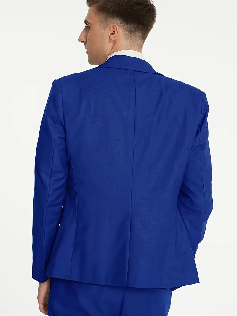 Herren Anzug Set 3-teilig Blazer, Weste und Hosen für Business und Freizeit 6