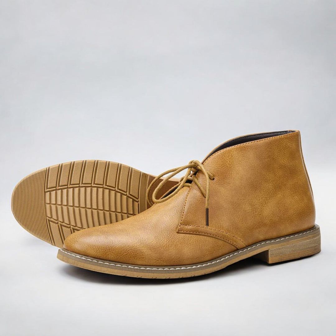 Herren Chukka Boots Echtes Leder Komfortabel Elegantes Design 4