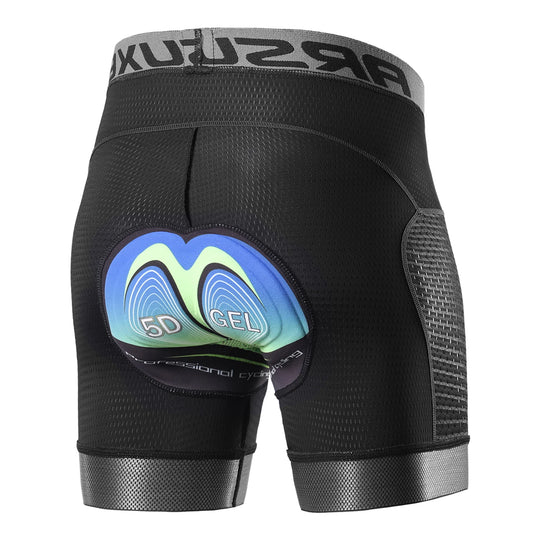 Herren Fahrradhose Lang Atmungsaktiv mit 5D Gel Polsterung und Schnelltrocknendem Material 8
