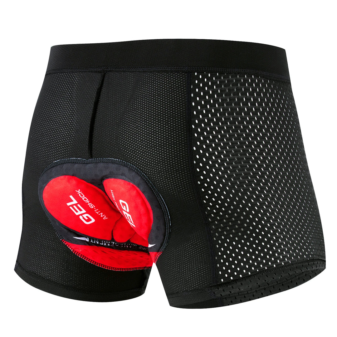 Herren Fahrradhosen Atmungsaktive Radhose mit Gelpolster 6