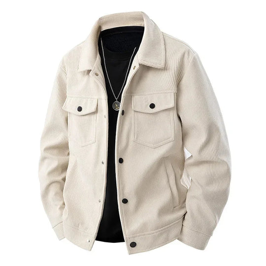 Herren Jacke Lässig Cord Stil 1