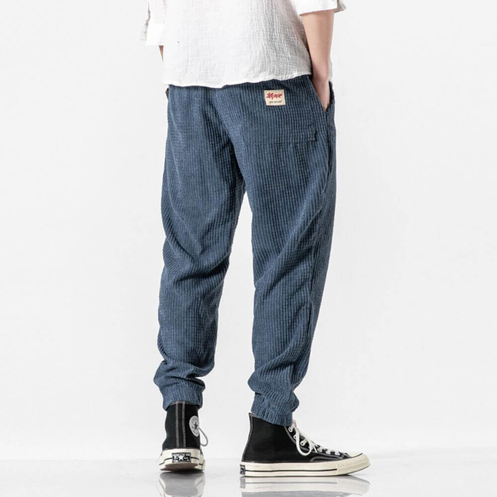 Herren Jogginghose Corduroy Mit Verstellbarem Bund Und Gerader Beinform 3
