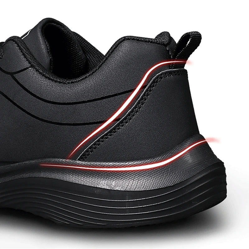 Herren Laufschuhe Atmungsaktiv Winter Sneakers mit Rutschfester Sohle und Weichem Innenfutter 2