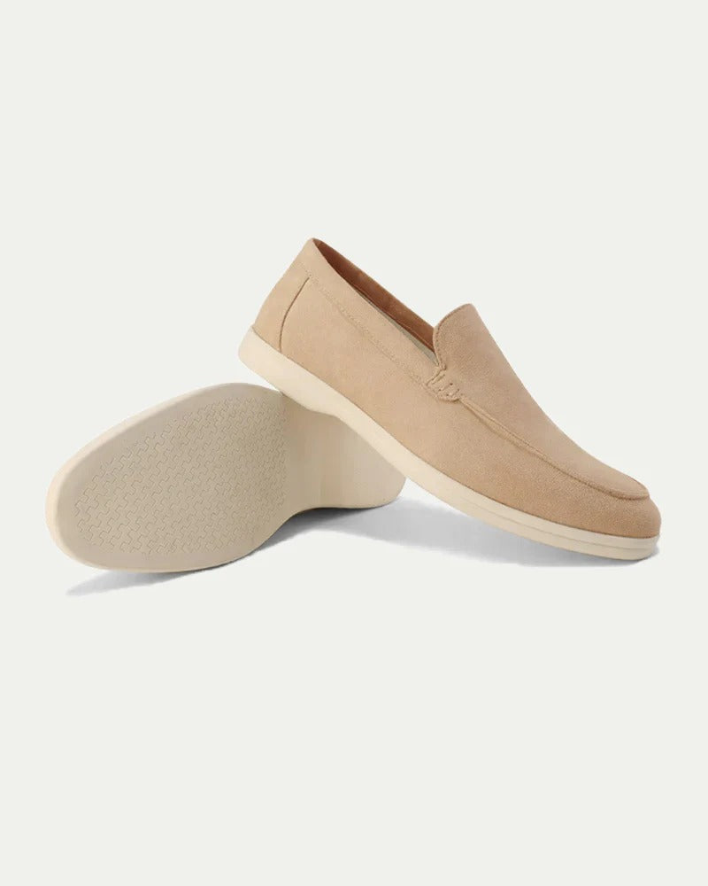 Herren Loafers Bequeme Slip-On Wildleder Schuhe 3