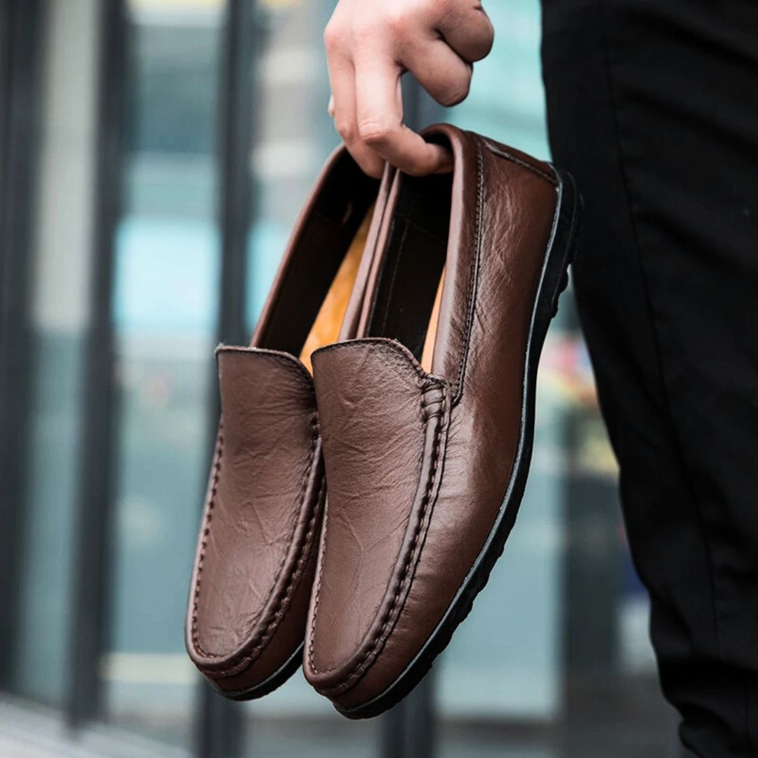 Herren Loafers Eleganter Stil Leder 2