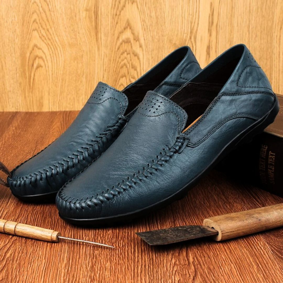 Herren Loafers Leichtgewicht Leder 4