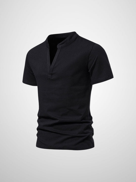 Herren Polo Shirt V-Hals Modernes Design Weiche Stoffe 5
