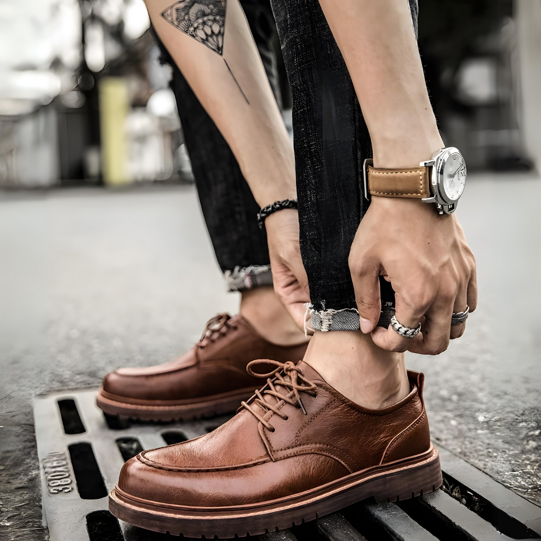 Herren Schnürschuhe Klassisch Stilvoll 5
