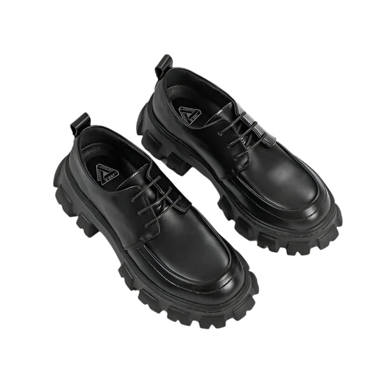 Herren Schuhe Derby Stil Hochwertiges Leder 6