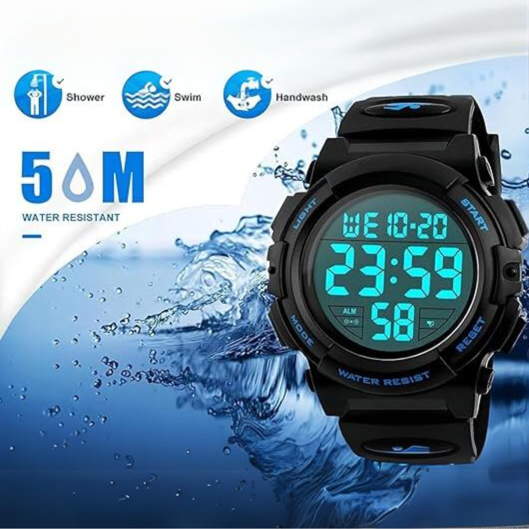 Herren Sportuhr Digital Wasserdicht Militärisch Stil 4
