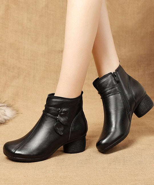 Herren Stiefel Hoch mit Reißverschluss und Blockabsatz für Winter 1