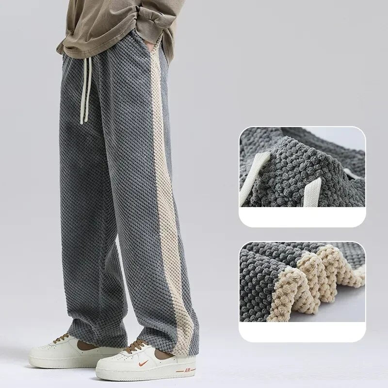Herren Sweatpants aus Baumwollcord mit Kordelzug 0