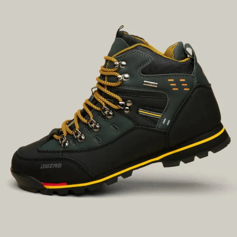 Herren Wanderschuhe Wasserdicht PU-Leder Gummi-Sohle 4