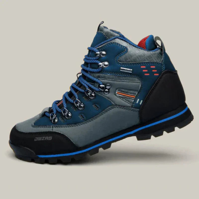 Herren Wanderschuhe Wasserdicht PU-Leder Gummi-Sohle 7