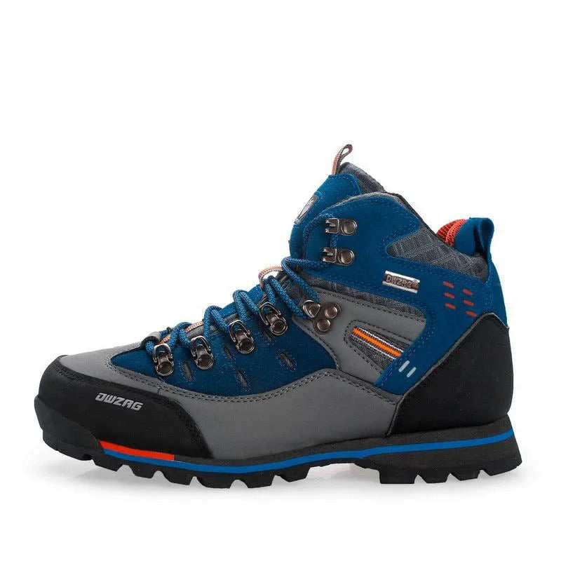 Herren Wanderschuhe Wasserdicht PU-Leder Gummi-Sohle 8