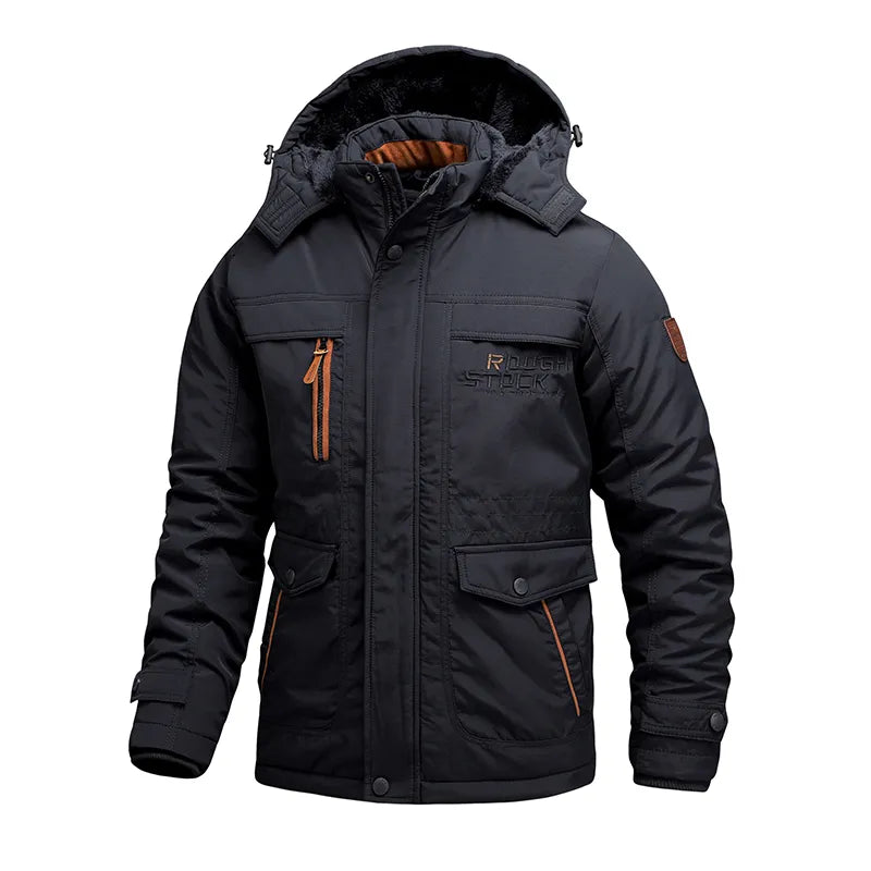 Herren Wintermantel Taktisch Wasserdicht 3