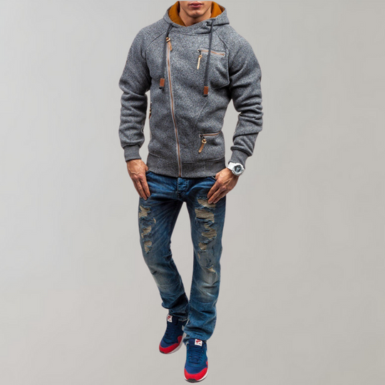 Herrenjacke Kapuzenjacke Mit Reißverschluss Für Freizeit Und Alltag 7