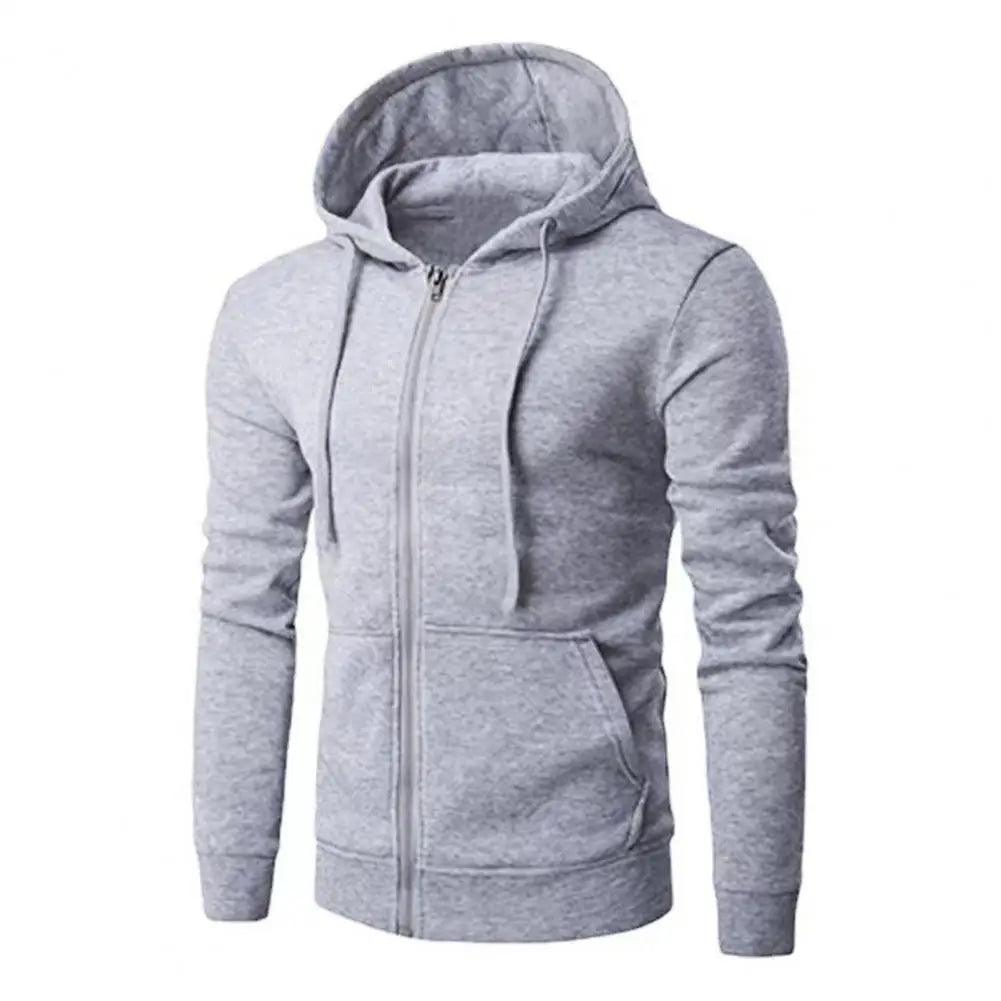 Herrenjacke Kapuzenjacke mit Reißverschluss für Herbst und Winter 7