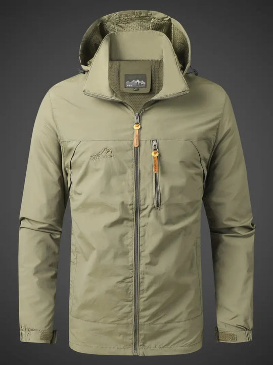 Herrenjacke Wind- und Wasserabweisend für Outdoor-Aktivitäten aus Weichem, Langlebigem Stoff 7