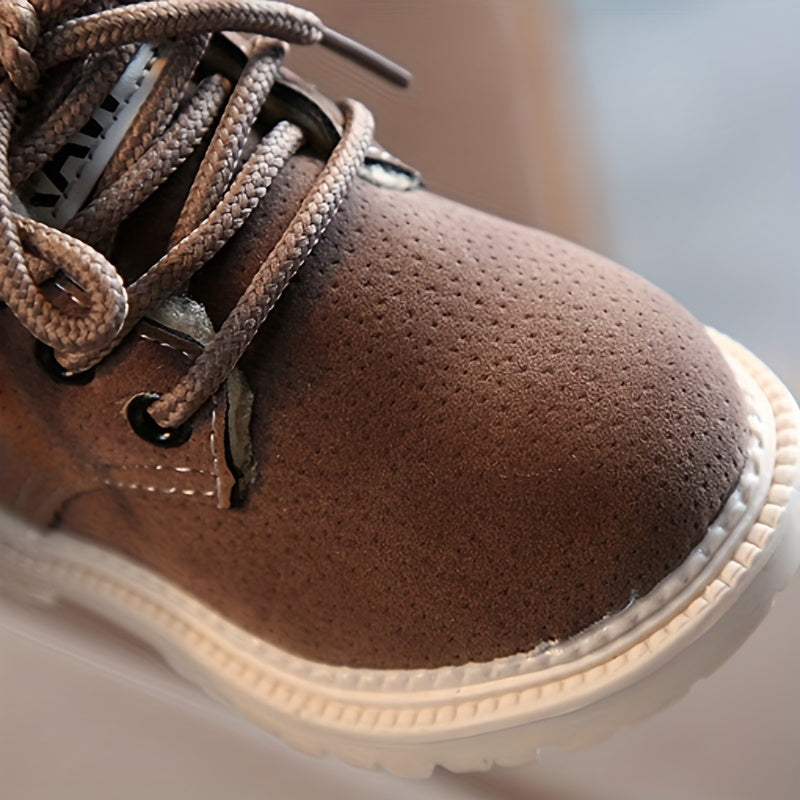 Jungen Outdoor-Enkellaarzen mit Fleecefutter und robuster Sohle 7