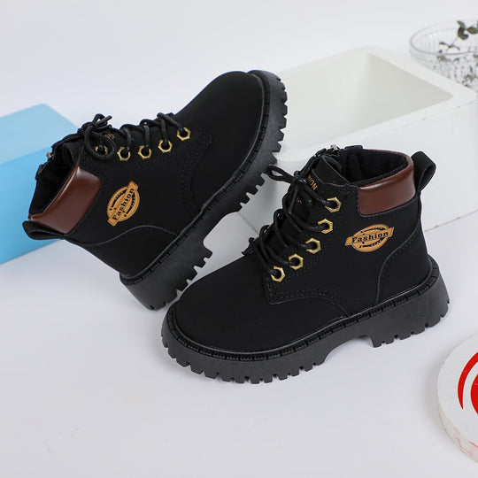 Jungen Stiefel mit Reißverschluss und rutschfester Sohle 1
