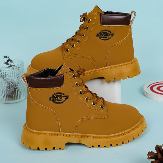 Jungen Stiefel mit Reißverschluss und rutschfester Sohle 8