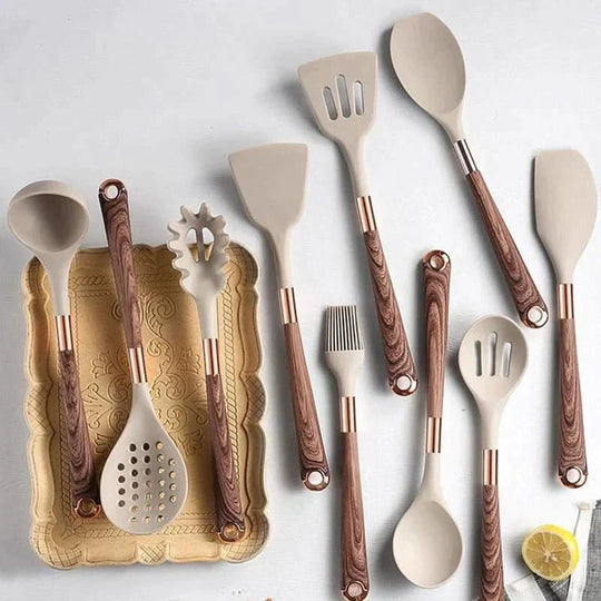 Küchenhelfer Set Mit Ergonomischen Holzgriffen Für Stilvolles Kochen 2
