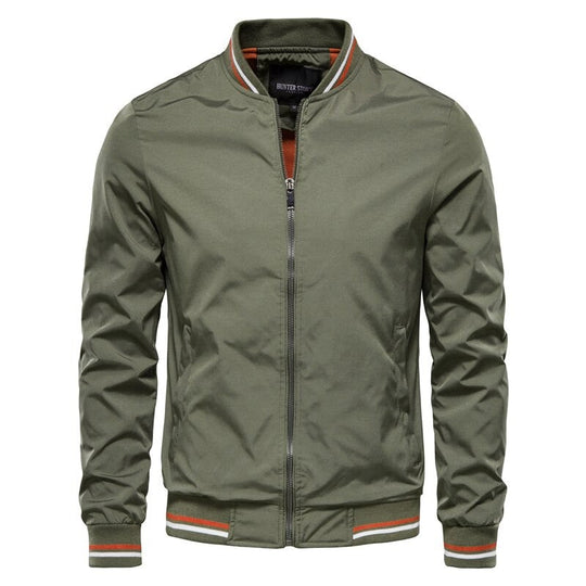 Variant image for Herren Jacke Schwarz Bomberjacke Stilvoll Polyester Strapazierfähig-14