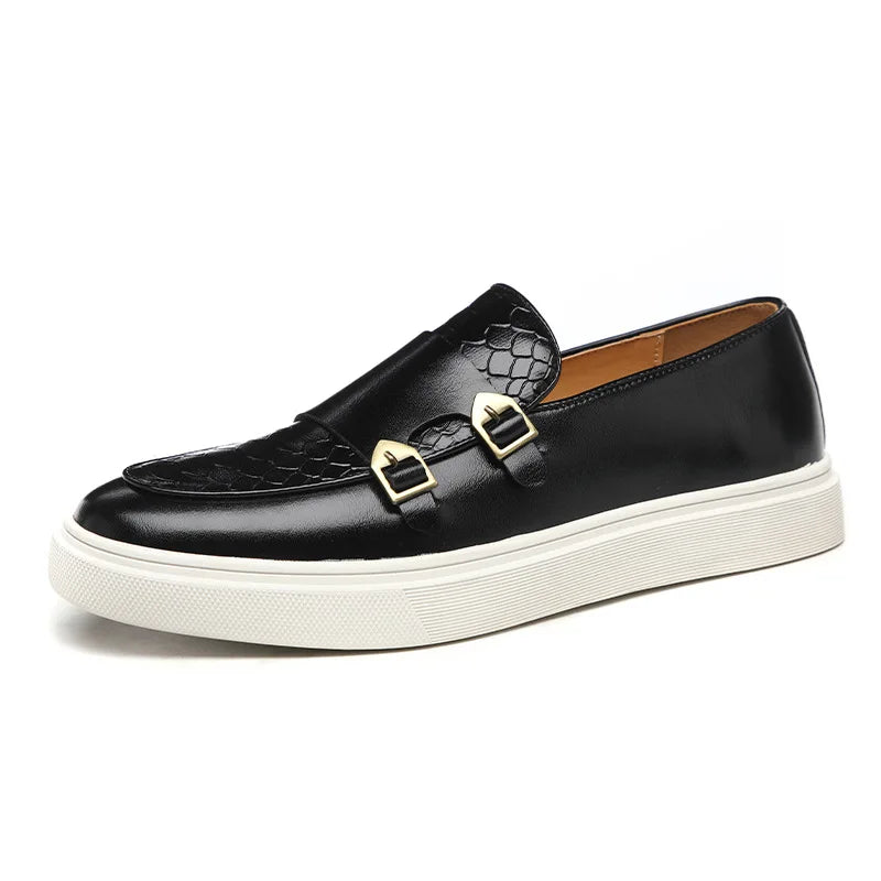 Herren Slipper Eleganter Stil Kunstleder Komfort Schlupfschuhe 2