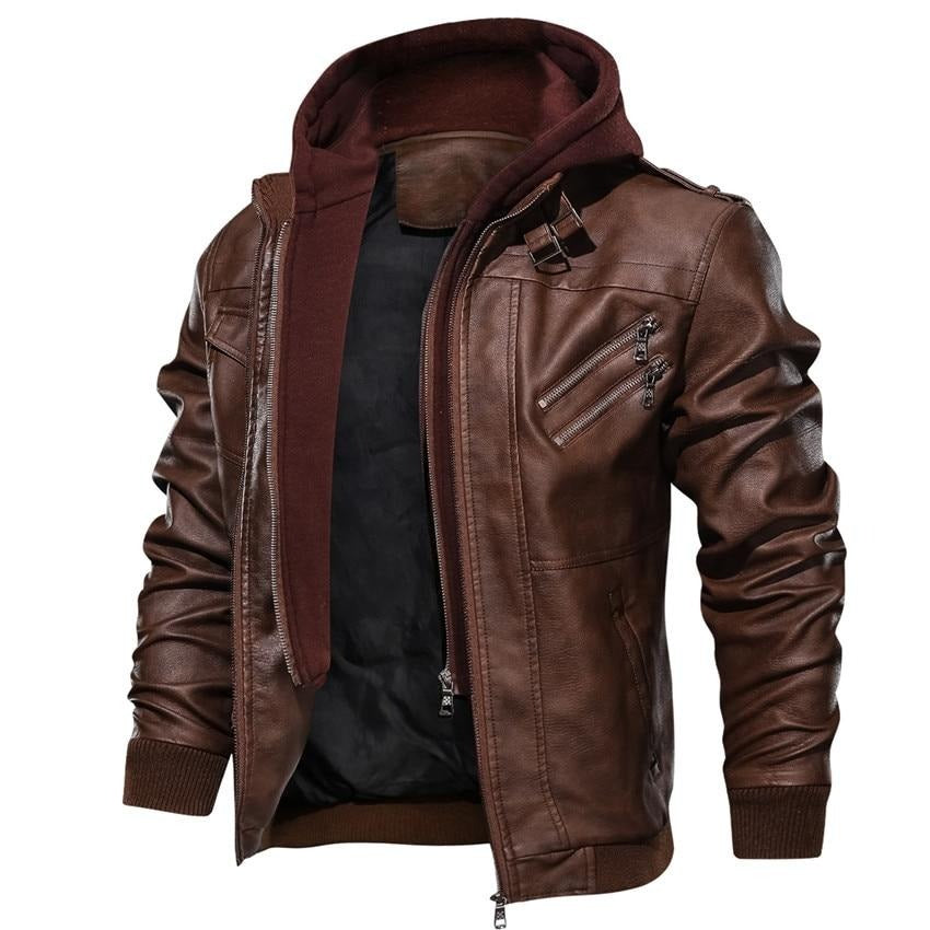 Motorrad-Lederjacke Für Männer