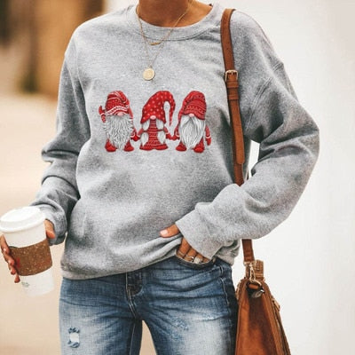 Niedlicher Weihnachtsmann Grafik Pullover