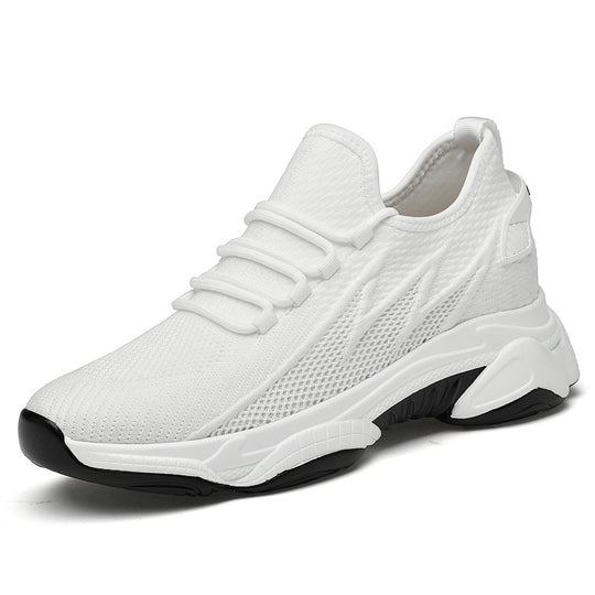 Herren Sneakers Minimalistisch PU-Leder mit Versteckter Erhöhung