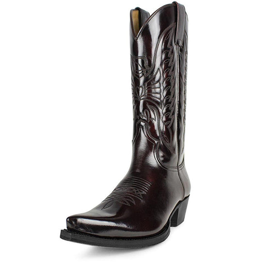 Herren Stiefel Leder Western Design Robustes Modell 5