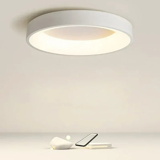 Runde LED Deckenleuchte im Skandinavischen Stil für Wohnzimmer und Schlafzimmer 0