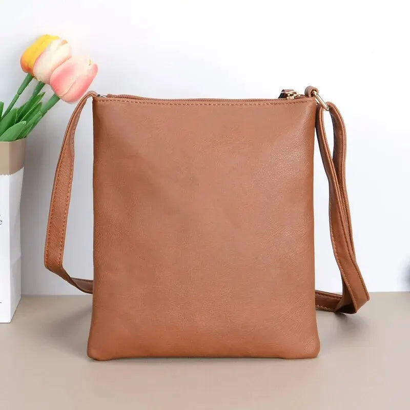 Damen Umhängetasche Retro Chic Kunstleder für Alltag und besondere Anlässe 6