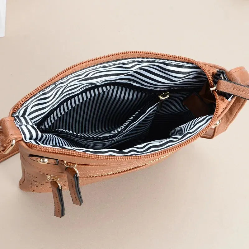Damen Umhängetasche Retro Chic Kunstleder für Alltag und besondere Anlässe 5
