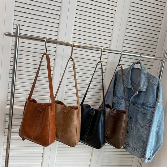 Damen Umhängetasche Vintage Chic aus Leder für Alltag und besondere Anlässe 5
